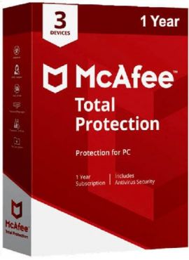 Mcafee Total Security 3 PC 1 Year