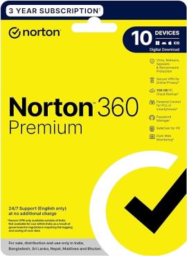 Norton 360 Premium |10 Users 3 Years|Total Security