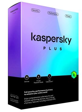 Kaspersky Plus Latest Version - 1 PC, 1 Year